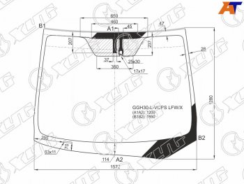14 999 р. Стекло лобовое (Датчик дождя) Toyota Alphard (H30) 15-23  Vellfire 15- XYG GGH30-L-VCPS LFW/X  с доставкой в г. Кемерово. Увеличить фотографию 1