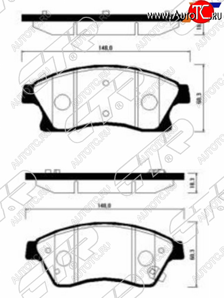 2 449 р. Копируемое: Колодки тормозные передние FL-FR SAT  Chevrolet Aveo ( T250,  T300) (2006-2015), Chevrolet Cruze ( J300,  J308) (2009-2015), Opel Astra ( J,  J GTC) (2009-2018) (диски 300 мм)  с доставкой в г. Кемерово