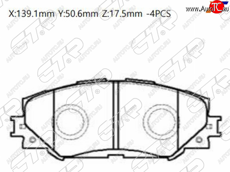 2 349 р. Колодки тормозные перед FL-FR SAT  Toyota Allion T260 седан дорестайлинг (2007-2010)  с доставкой в г. Кемерово