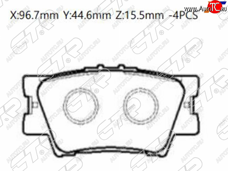 1 459 р. Колодки тормозные барабанные задние LH-RH SAT  Toyota Camry ( XV40,  XV50,  XV55,  XV70) - RAV4 ( XA30,  XA305,  XA40,  XA50)  с доставкой в г. Кемерово