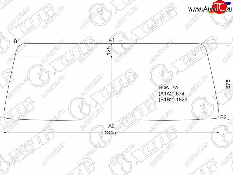 10 849 р. Стекло лобовое Nissan Atlas F 82-92 XYG H40W LFW  с доставкой в г. Кемерово