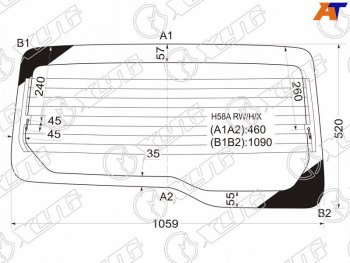 Стекло заднее (Цвет зеленый Обогрев) Mitsubishi Pajero Mini 98-12 XYG H58A RW/H/X