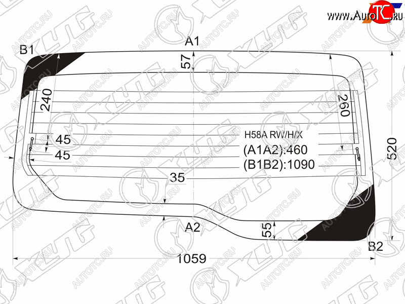 8 799 р. Стекло заднее (Цвет зеленый Обогрев) Mitsubishi Pajero Mini 98-12 XYG H58A RW/H/X  с доставкой в г. Кемерово