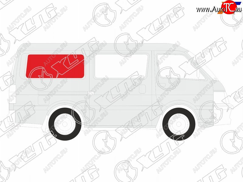 3 699 р. Стекло кузова боковое (не опускное) (Справа Цвет зеленый) Hyundai H1 97-07  JAC Refine 06-11 XYG H-I SR/RH/X  с доставкой в г. Кемерово