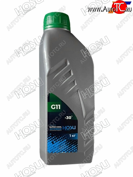 171 р. Антифриз (SUPER COOL G11 1 кг. -30 C Зелёный) HOSU HSCL0010  с доставкой в г. Кемерово