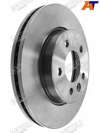 Диск тормозной передний Ø303mm HOSU Volkswagen Amarok (2009-2022) дорестайлинг, рестайлинг