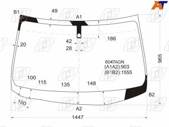 6 399 р. Стекло лобовое Nissan X-Trail 07-15 FUYAO 6047AGN  с доставкой в г. Кемерово. Увеличить фотографию 1