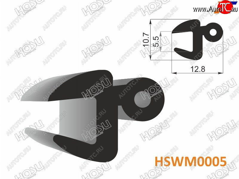 191 р. Молдинг универсальный (тип TD-30) - бухта 30 м.(цена за 1метр) HOSU HSWM0005  с доставкой в г. Кемерово