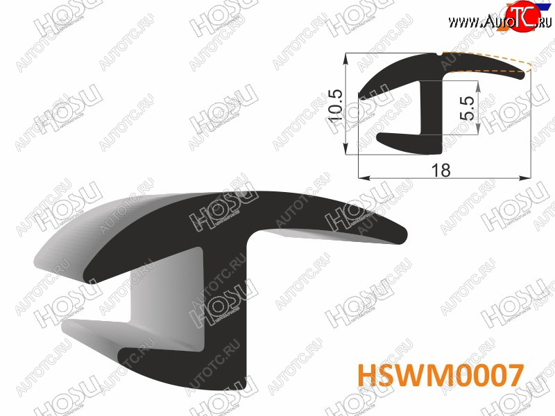 211 р. Молдинг универсальный (18mm) - бухта 30 м.(цена за 1метр) HOSU HSWM0007  с доставкой в г. Кемерово