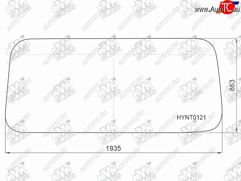 17 349 р. Стекло лобовое HYUNDAI COUNTY (ТАГАЗ) 06-                                                            KMK HYNT0121  с доставкой в г. Кемерово