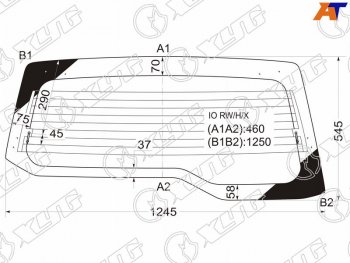 7 199 р. Стекло заднее (Цвет зеленый Обогрев) Mitsubishi Pajero iO 98-07  Pajero Pinin 98-05 XYG IO RW/H/X  с доставкой в г. Кемерово. Увеличить фотографию 2