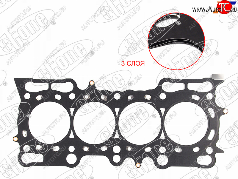 7 749 р. Прокладка ГБЦ H22A/H23A (железная) STONE Honda Prelude 5 BB купе (1996-2001)  с доставкой в г. Кемерово