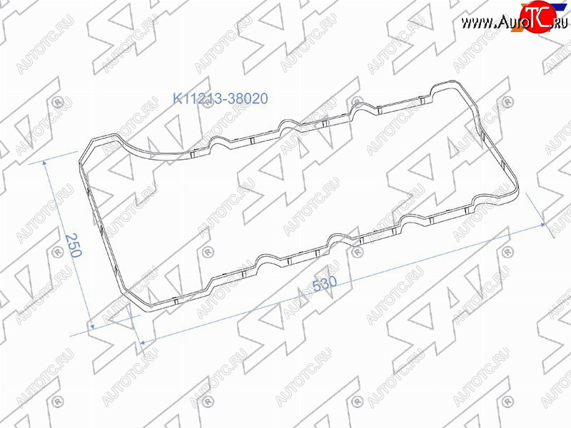 389 р. Прокладка клапанной крышки LEXUS LX570 3URFE 07- SAT K11213-38020  с доставкой в г. Кемерово