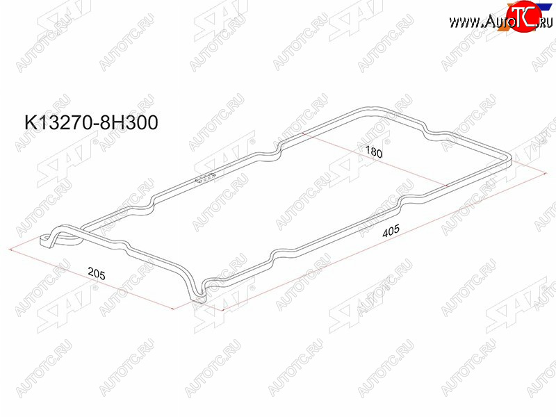 265 р. Прокладка клапанной крышки NS QR20DE, QR25DE, 00-Y11P12U30J31T30Z50 SAT K13270-8H300  с доставкой в г. Кемерово