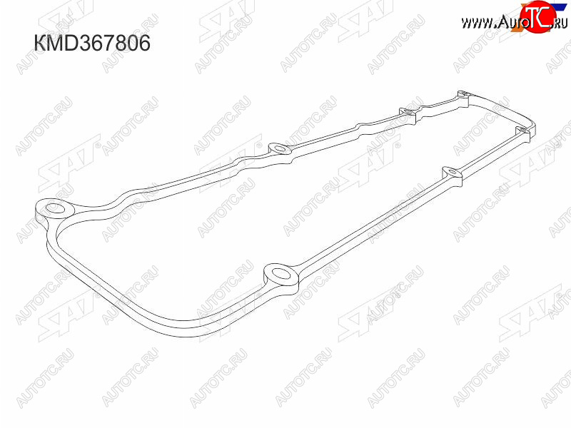 233 р. Прокладка клапанной крышки MMC 4G934G94 GDI, 00- =LH, CR56W, EAEC7A, CS5A, CQ5A, H6#7#, N6171 SAT KMD367806  с доставкой в г. Кемерово