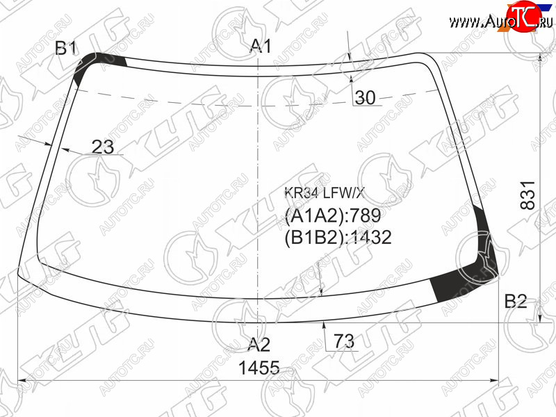 11 549 р. Стекло лобовое Nissan Skyline 98-01  Skyline GT-R 99-02 XYG KR34 LFW/X  с доставкой в г. Кемерово