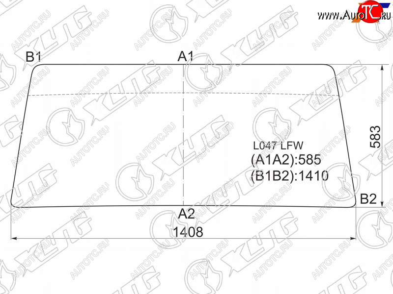 4 999 р. Стекло лобовое Mitsubishi Pajero 81-90  Hyundai Galloper 91-07 XYG L047 LFW  с доставкой в г. Кемерово