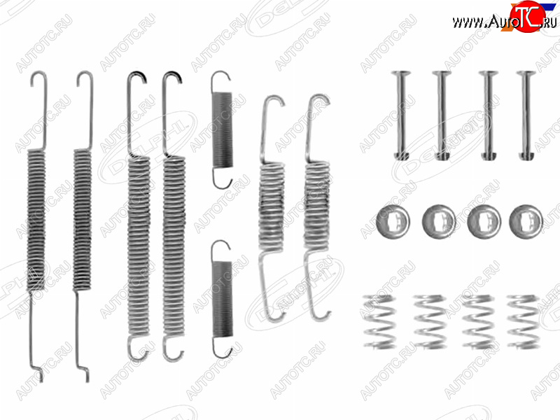 1 099 р. Комплект монтажный тормозных колодок VAG OCTAVIA 96-04ROOMSTER 10- DELPHI LY1206  с доставкой в г. Кемерово