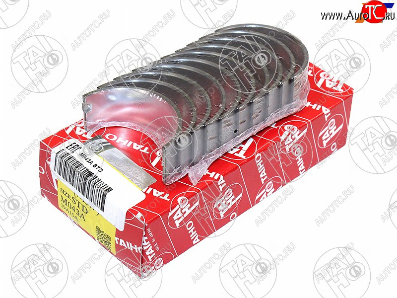 1 579 р. Вкладыши коренные к-т STD TOYOTA CALDINACOROLLALVNCRETRNMRN 7A-FE5A-FE4A-FE4A-GE 92- TAIHO M043A STD  с доставкой в г. Кемерово