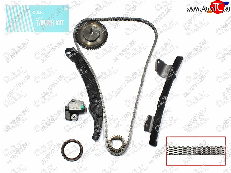 13 299 р. Комплект для замены цепи ГРМ MAZDA 23DEMIOAXELAVERISA ZJZYZ6 1.31.51.6 (L=158) 02- OSK M220K  с доставкой в г. Кемерово