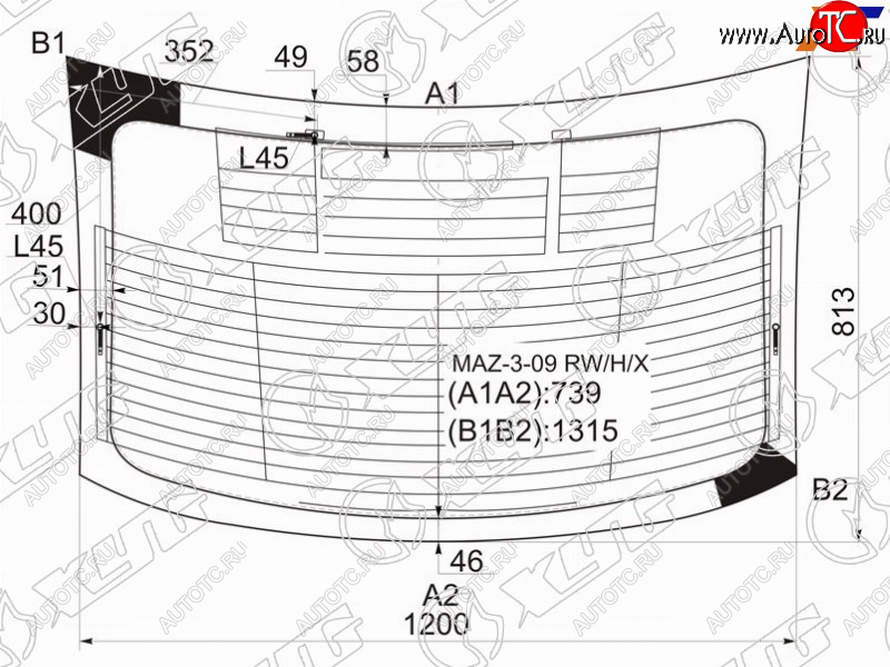 7 999 р. Стекло заднее (Цвет зеленый Обогрев Антенна 4D SED) Mazda 3 08-13  Axela 09-13 XYG MAZ-3-09 RW/H/X  с доставкой в г. Кемерово