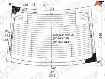 7 299 р. Стекло заднее (Цвет зеленый Обогрев Антенна 4D SED) Mazda 6 07-12  Atenza 07-12 XYG MAZ-6-08 RW/H/X  с доставкой в г. Кемерово. Увеличить фотографию 1