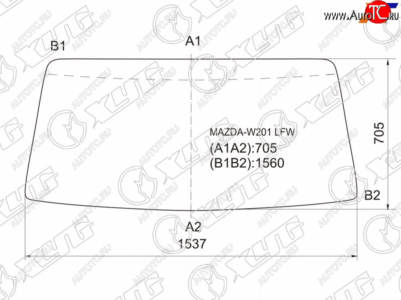 6 249 р. Стекло лобовое Mazda Titan 89-00 XYG MAZDA-W201 LFW  с доставкой в г. Кемерово