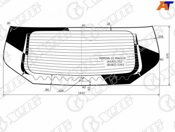 Стекло заднее (Цвет зеленый Обогрев) Opel Meriva 10-18 XYG MERIVA-10 RW/H/X
