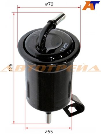 Фильтр топливный TOYOTA HILUX SURF4RUNNER ##N21# 3RZ2TR1GR5VZ 02-09 LAND CRUISER PRADO 120 3RZ MICRO MFT340