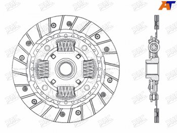 Диск сцепления MAZDA 3 1.3-1.6 04-09                                                                 PHC MZ-40