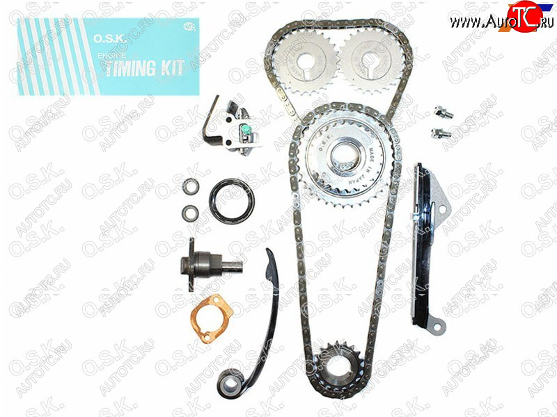 29 649 р. Комплект для замены цепи ГРМ NISSAN SUNNYPULSAR GA15-16DE 94- (2 шестерни распредвала) OSK N119KF  с доставкой в г. Кемерово