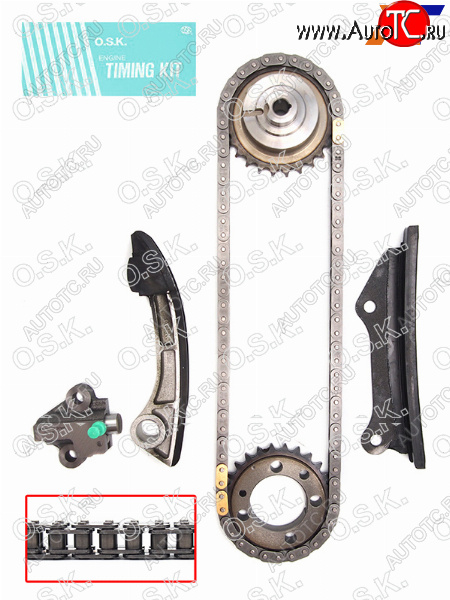 13 249 р. Комплект для замены цепи ГРМ NISSAN PATROLTERRANOSAFARI ZD30DDTI 04-07 OSK N129X  с доставкой в г. Кемерово