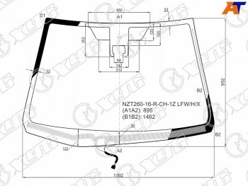 9 299 р. Стекло лобовое (Обогрев щеток Камера) Toyota Allion (T260) 16-21  Premio 16-21 XYG NZT260-16-R-CH-1Z LFW/H/X  с доставкой в г. Кемерово. Увеличить фотографию 1