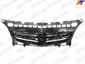 Решетка радиатора DE-GA Opel Astra  J (2012-2015) седан рестайлинг (хром черный)