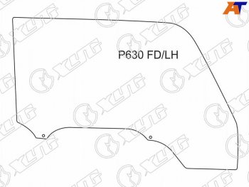 Стекло боковое опускное (Спереди Слева Цвет зеленый) Mazda Titan 89-00 XYG P630 FD/LH