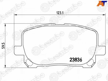 2 899 р. Колодки тормозные перед FL-FR SAT             Toyota Ipsum  ACM20 (2001-2009) дорестайлинг, рестайлинг  с доставкой в г. Кемерово. Увеличить фотографию 1