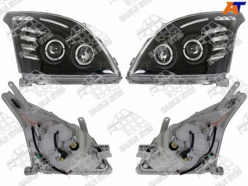 Фара Toyota Land Cruiser Prado (J120) 02-09 (Галоген Комплект) EAGLE EYES PF-EE-212-11D7-BL
