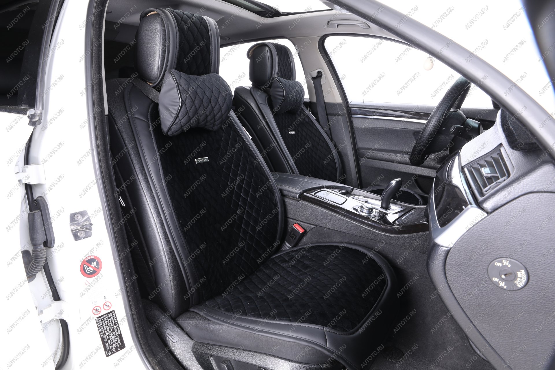 3 679 р. Накидка на сиденье (Velour велюр) Автопилот   (черный)  с доставкой в г. Кемерово