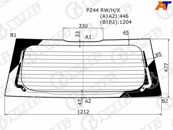 7 999 р. Стекло заднее (Цвет зеленый Обогрев Прямой низ 5D HBK) Mitsubishi Colt 02-12 XYG PZ44 RW/H/X  с доставкой в г. Кемерово. Увеличить фотографию 1