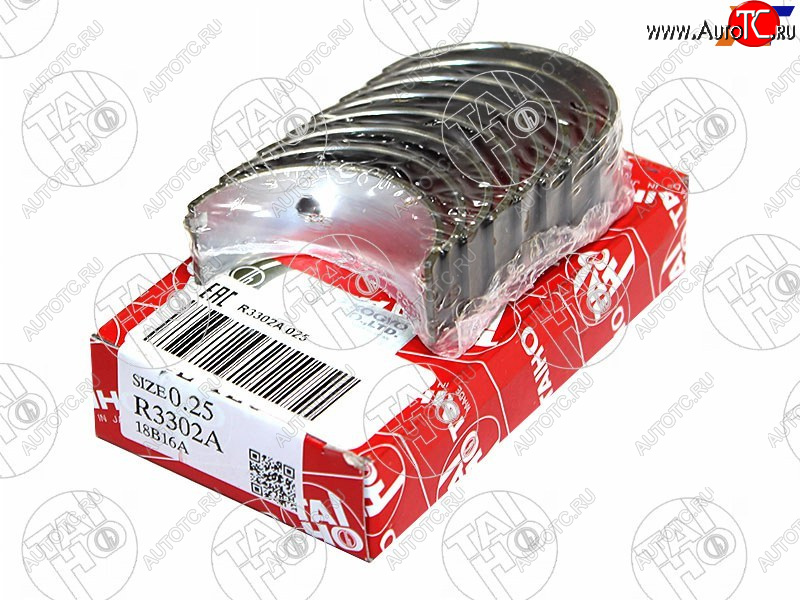 1 079 р. Вкладыши шатунные к-т 0,25 CHEVROLET AVEOKALOSLACETTINEXIA 1,41,6 03- TAIHO R3302A 025  с доставкой в г. Кемерово