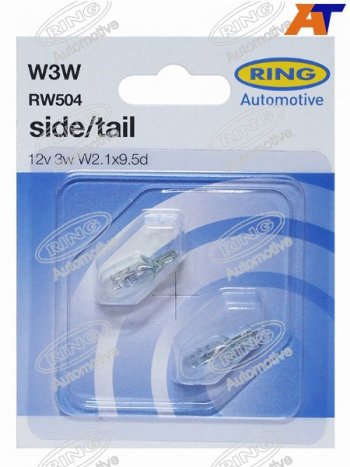 136 р. Лампа дополнительного освещения W3W  12V 3W Блистер 2 шт. RING RW504  с доставкой в г. Кемерово. Увеличить фотографию 1