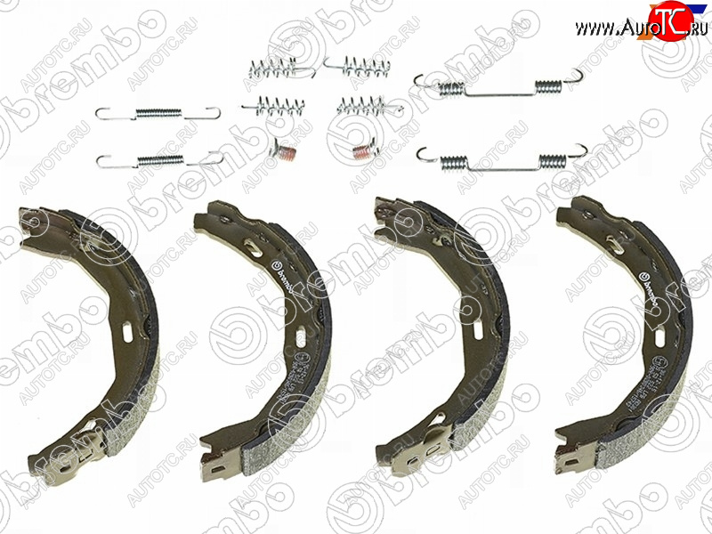 3 799 р. Колодки барабанные задние RH-LH SAT Mercedes-Benz C-Class W204 дорестайлинг седан (2007-2011)  с доставкой в г. Кемерово