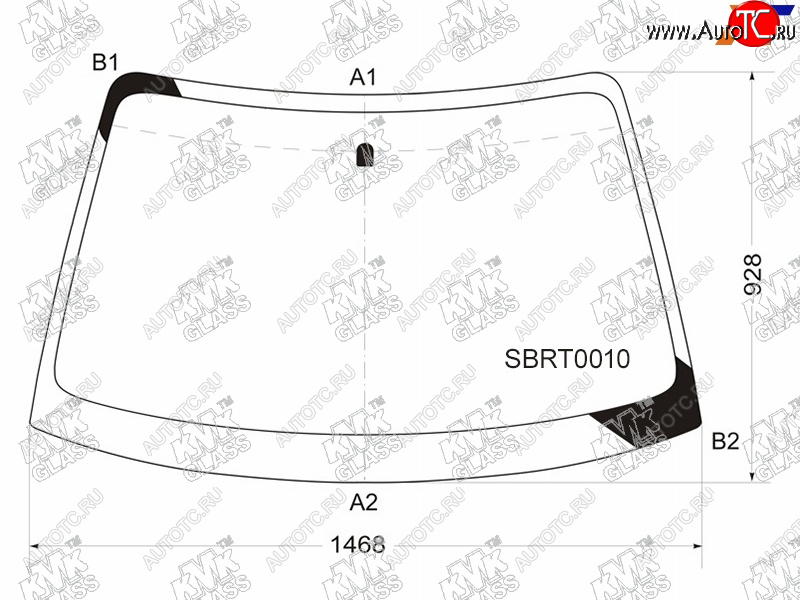 5 799 р. Стекло лобовое SUBARU IMPREZA 5D WGN 00-07                                                           KMK SBRT0010  с доставкой в г. Кемерово
