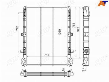 Радиатор SAT Scania 3-Series  седельный тягач (1987-1996)