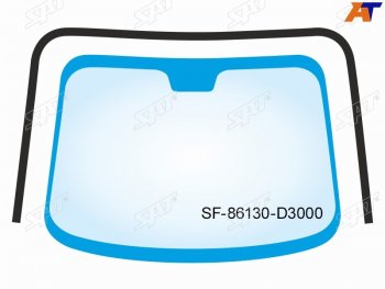 2 079 р. Молдинг лобового стекла (П-образный) Hyundai Tucson 15-21 SAT SF-86130-D3000  с доставкой в г. Кемерово. Увеличить фотографию 1