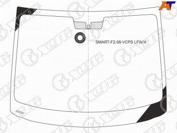 6 449 р. Стекло лобовое (Датчик дождя) Smart Fortwo 06-15 XYG SMART-F2-08-VCPS LFW/X  с доставкой в г. Кемерово. Увеличить фотографию 3