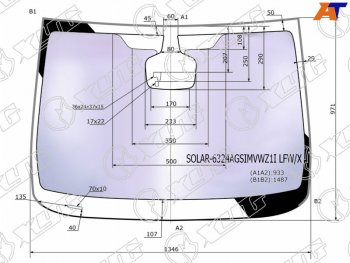 23 999 р. Стекло лобовое (Атермальное Датчик дождя Молдинг) XYG Opel Astra J универсал дорестайлинг (2009-2012)  с доставкой в г. Кемерово. Увеличить фотографию 2