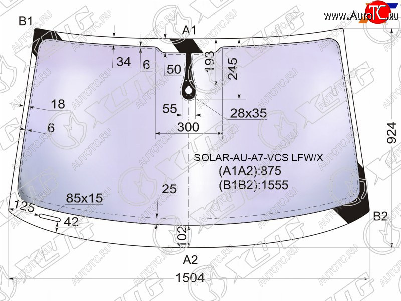 22 699 р. Стекло лобовое (Атермальное Датчик дождя Молдинг) XYG Audi A7 4G лифтбэк дорестайлинг (2010-2014)  с доставкой в г. Кемерово
