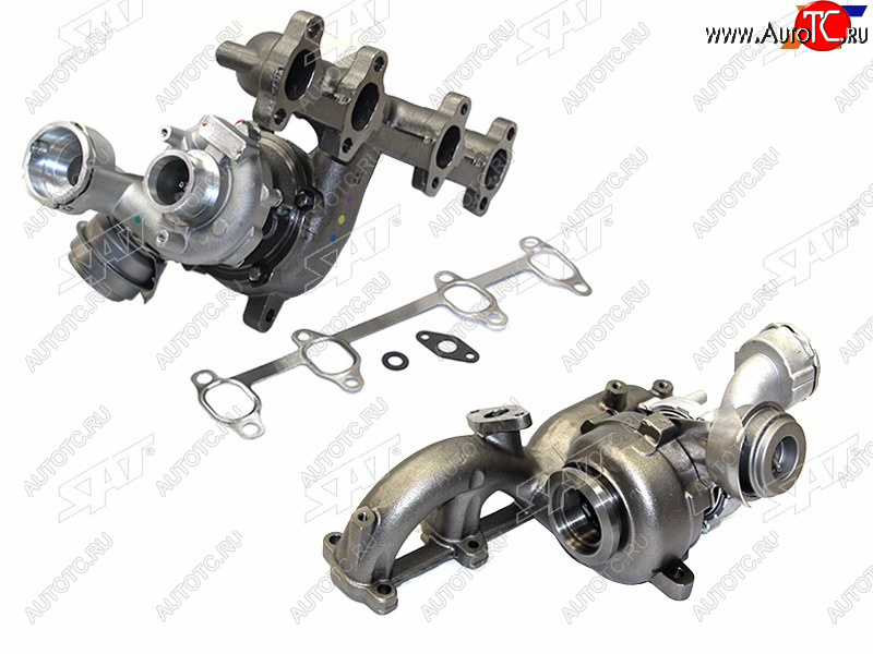 23 599 р. Турбина Audi A3 00-13  A4 00-12  Skoda Octavia 04-13  Volkswagen Golf 03-09  Jetta 05-10  Passa SAT ST-038 253 010 D  с доставкой в г. Кемерово