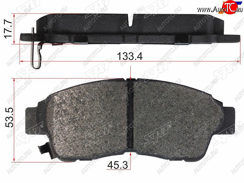 1 079 р. Колодки тормозные перед FL-FR SAT  Toyota Carina T190 седан дорестайлинг (1992-1994)  с доставкой в г. Кемерово